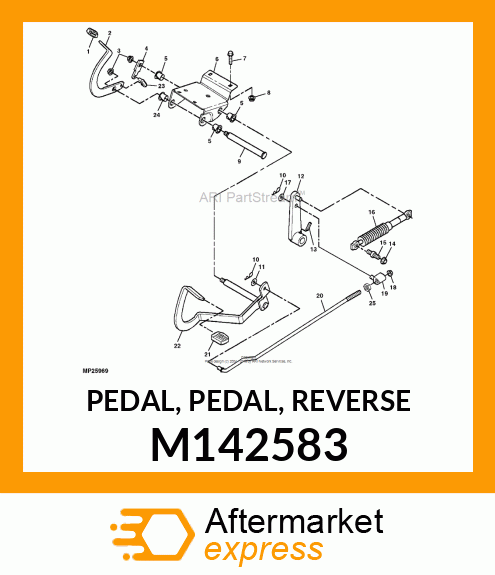 PEDAL, PEDAL, REVERSE M142583