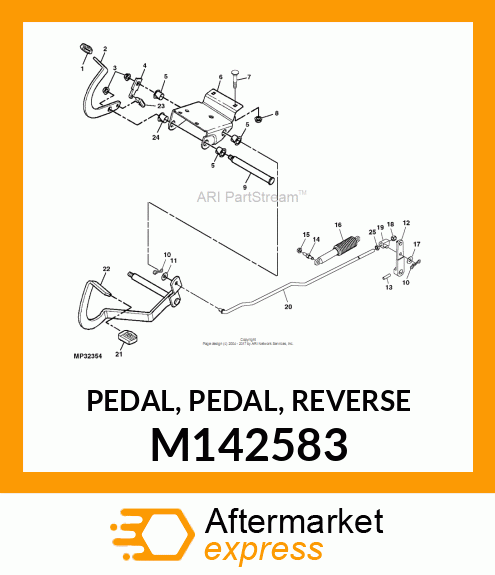 PEDAL, PEDAL, REVERSE M142583