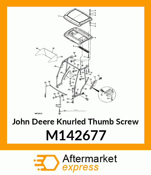 Knurled Thumb Screw M142677