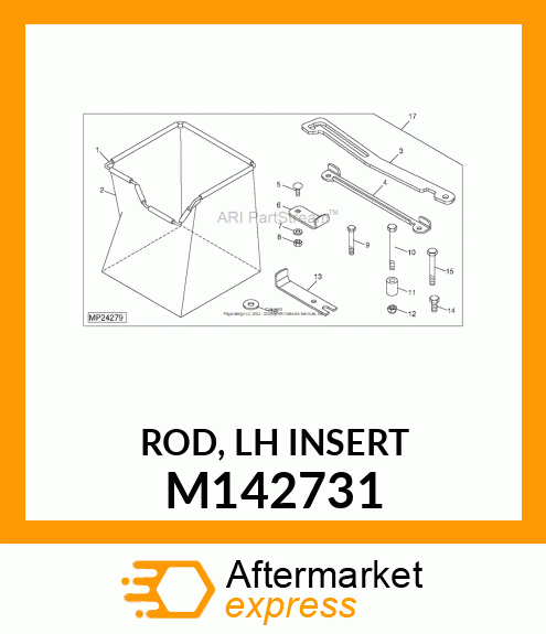 ROD, LH INSERT M142731