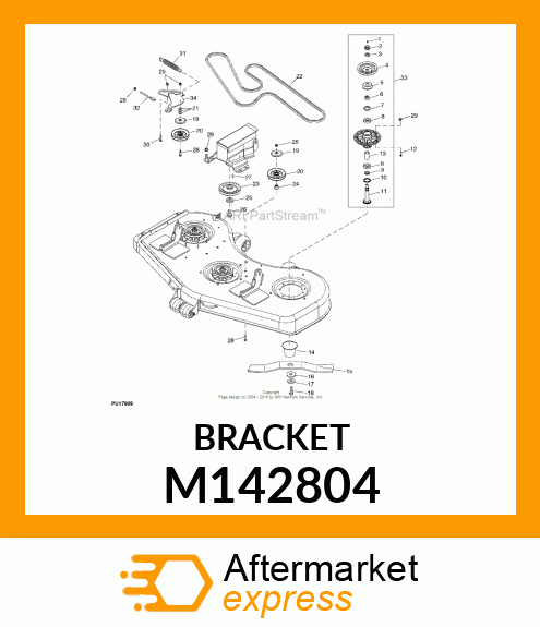 BRACKET, IDLER M142804