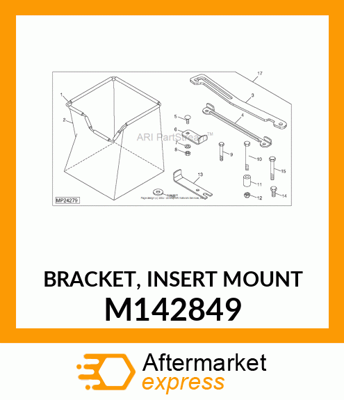 BRACKET, INSERT MOUNT M142849