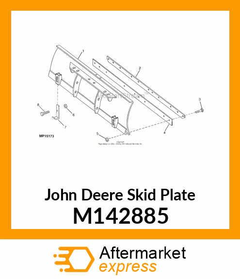 SKID (PAINTED) M142885