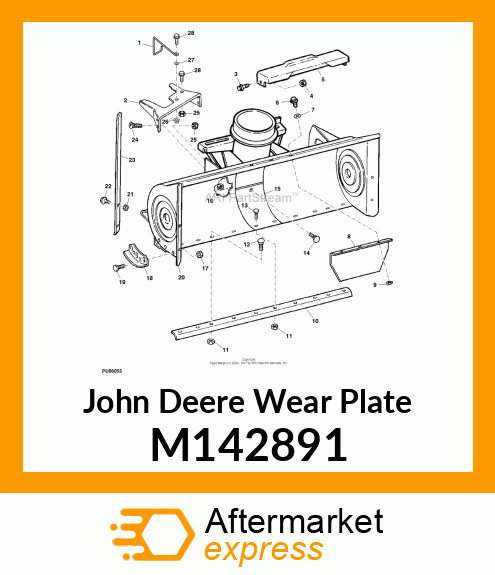 WEAR PLATE, PLATE, WEAR (PAINTED) M142891