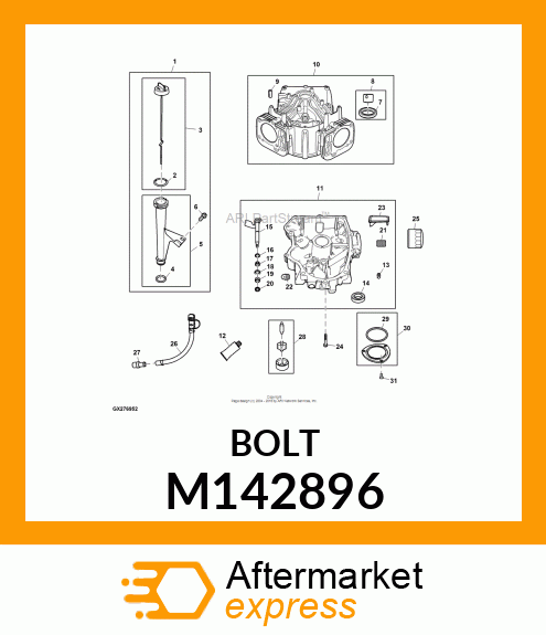 SCREW (CRANKCASE SUMP/COVER) M142896