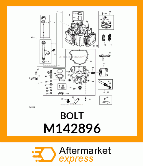 SCREW (CRANKCASE SUMP/COVER) M142896