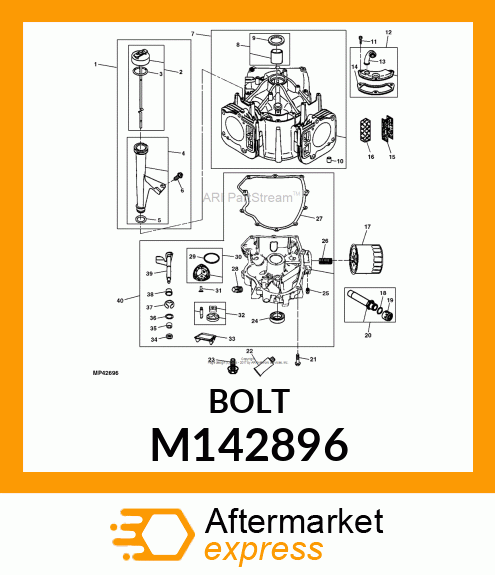 SCREW (CRANKCASE SUMP/COVER) M142896