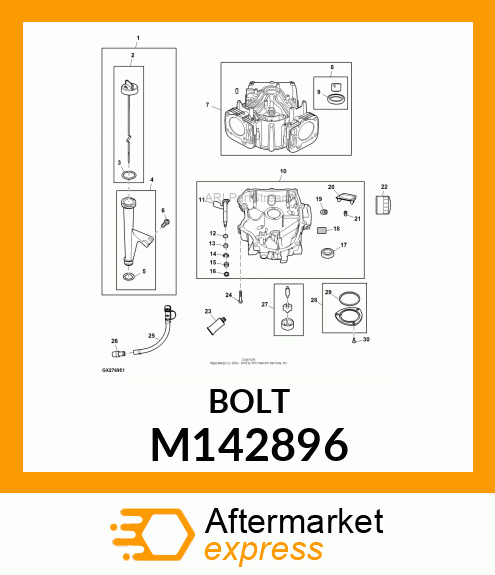 SCREW (CRANKCASE SUMP/COVER) M142896