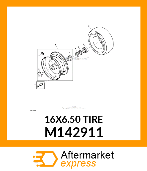 TIRE, 16X6.50 M142911