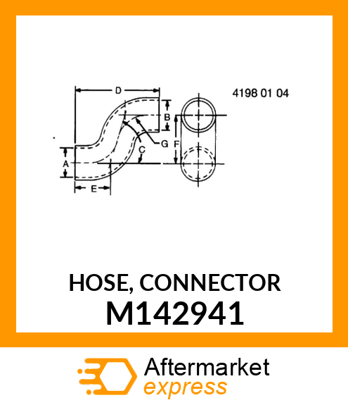 HOSE, CONNECTOR M142941