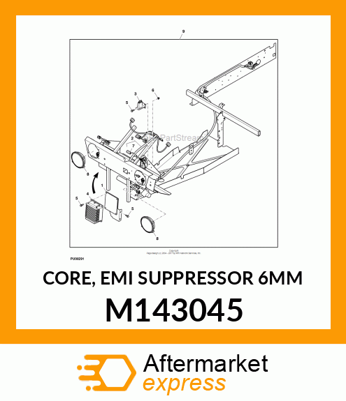 CORE, EMI SUPPRESSOR 6MM M143045