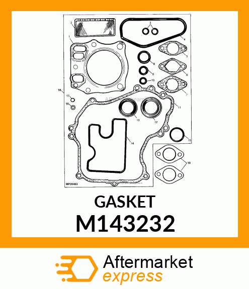 GASKET, CRANKCASE COVER M143232