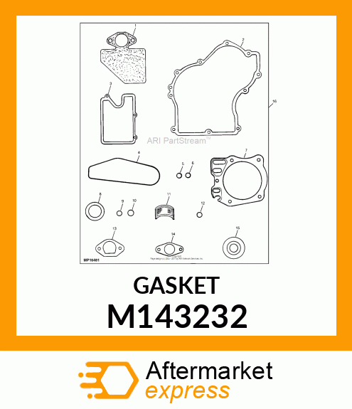 GASKET, CRANKCASE COVER M143232