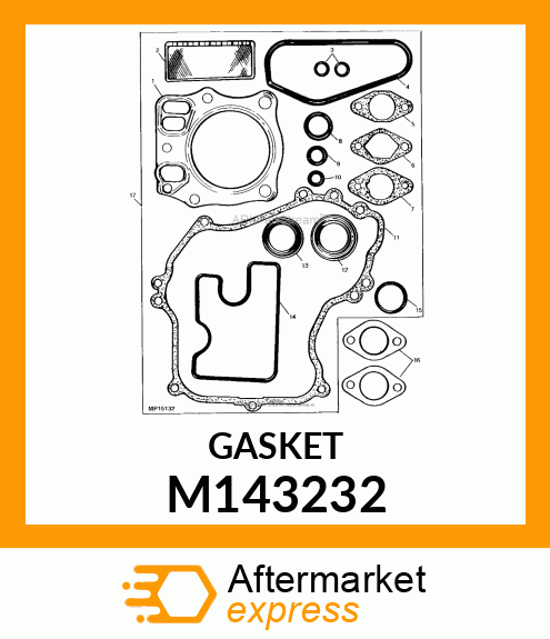 GASKET, CRANKCASE COVER M143232