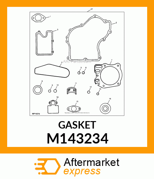 GASKET, CRANKCASE COVER M143234