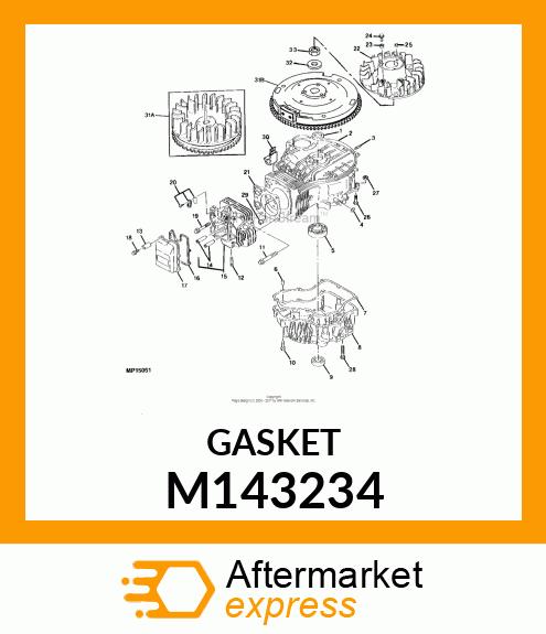 GASKET, CRANKCASE COVER M143234