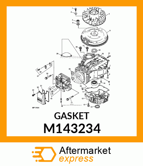 GASKET, CRANKCASE COVER M143234