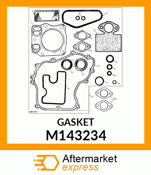 GASKET, CRANKCASE COVER M143234