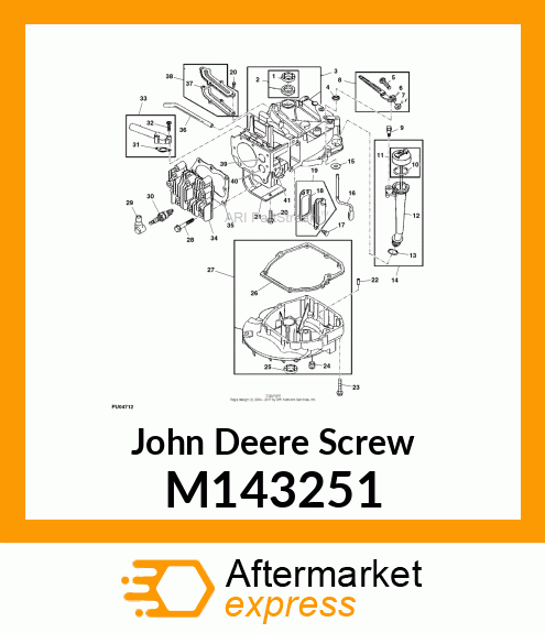 SCREW, BREATHER PASSAGE COVER M-143251