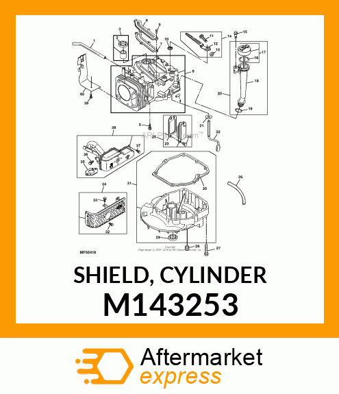 SHIELD, CYLINDER M143253