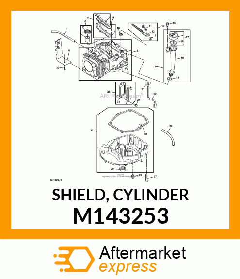 SHIELD, CYLINDER M143253