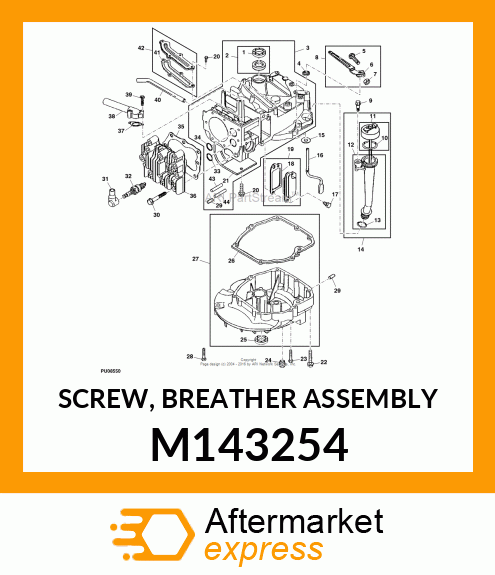 SCREW, BREATHER ASSEMBLY M143254