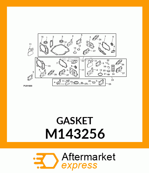 GASKET, ROCKER COVER M143256