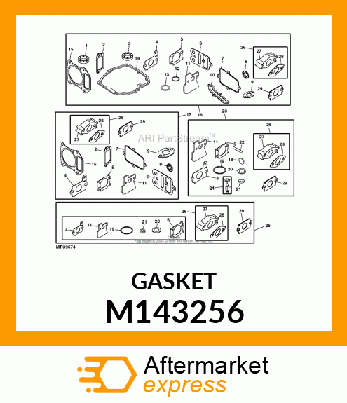 GASKET, ROCKER COVER M143256