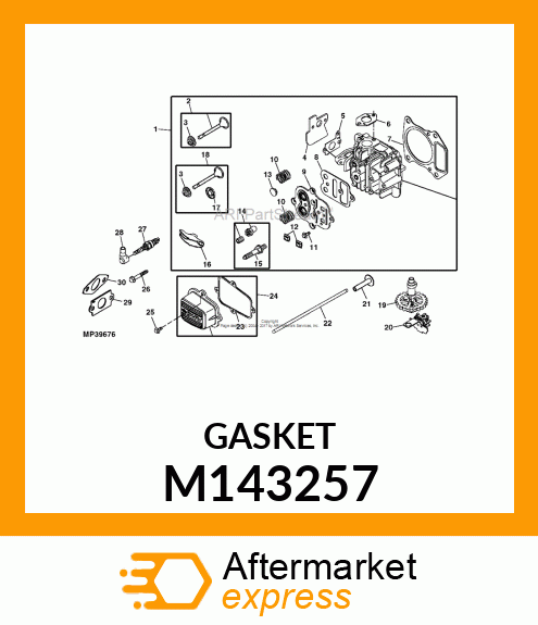 SPACER, CARBURETOR M143257