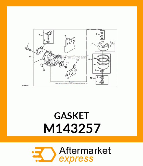 SPACER, CARBURETOR M143257