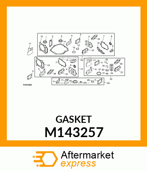 SPACER, CARBURETOR M143257