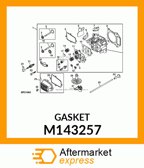 SPACER, CARBURETOR M143257