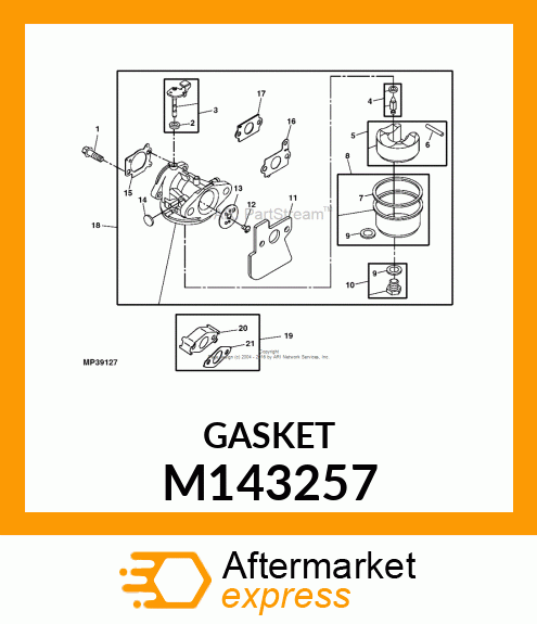 SPACER, CARBURETOR M143257