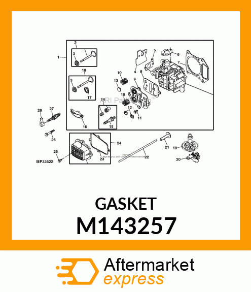 SPACER, CARBURETOR M143257