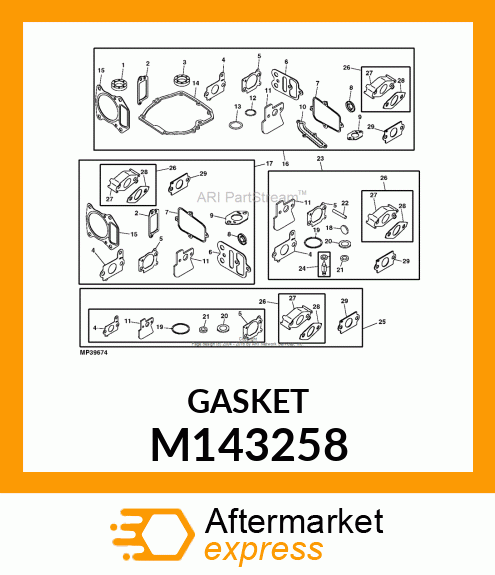 GASKET, INTAKE M143258