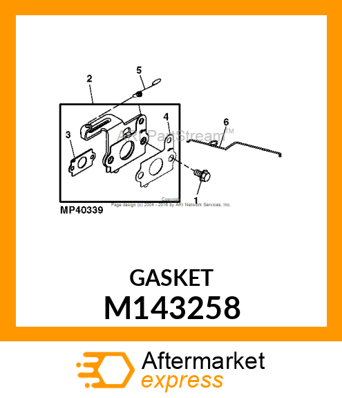 GASKET, INTAKE M143258