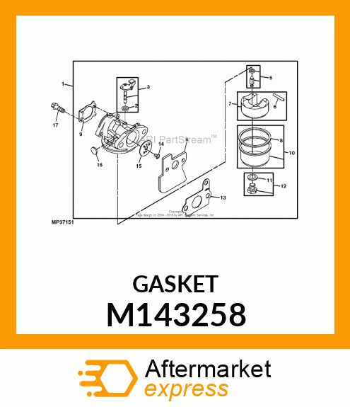 GASKET, INTAKE M143258