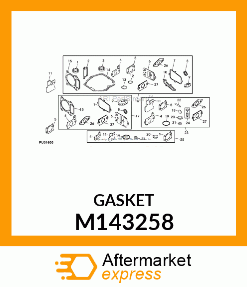 GASKET, INTAKE M143258