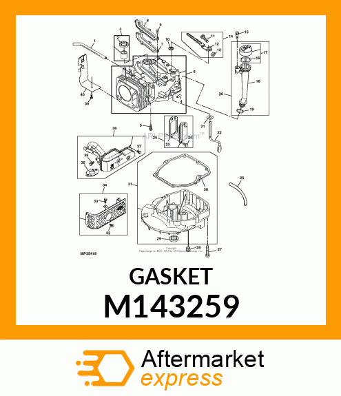 GASKET, EXHAUST M143259