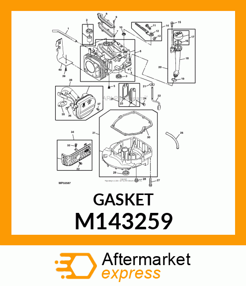 GASKET, EXHAUST M143259