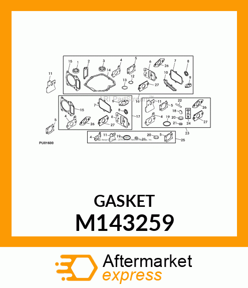 GASKET, EXHAUST M143259