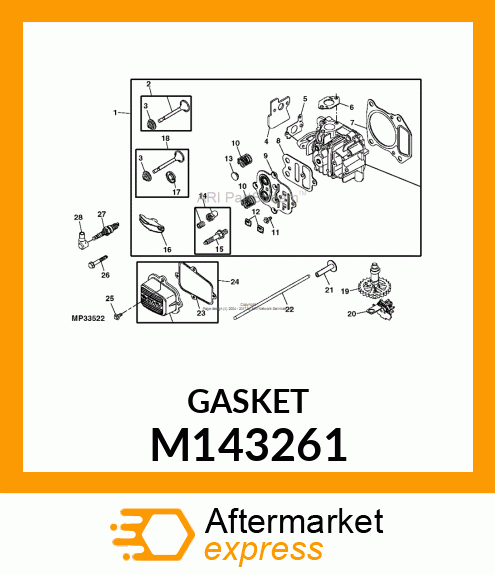 Engine Cylinder Head Gaske M143261