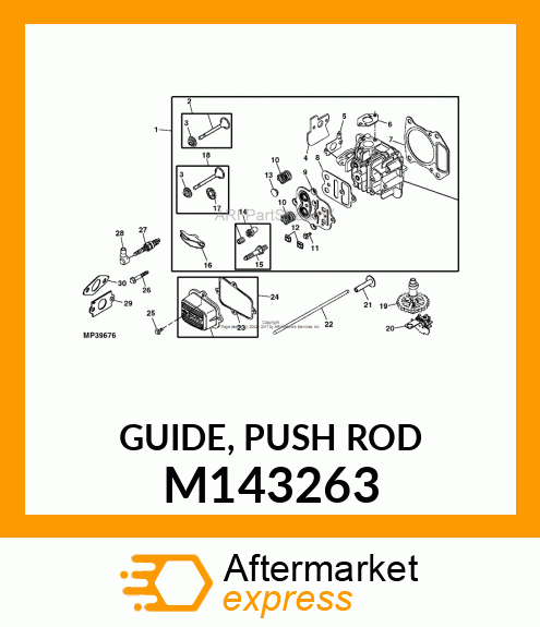 GUIDE, PUSH ROD M143263