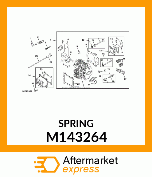 SPRING,, INTAKE VALVE M143264