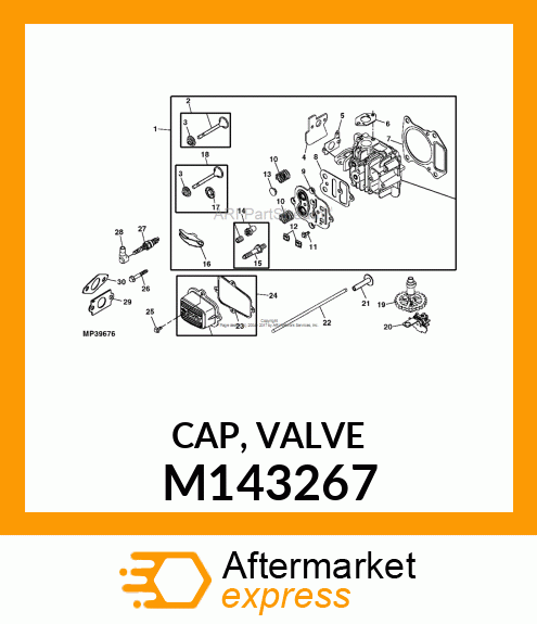 CAP, VALVE M143267