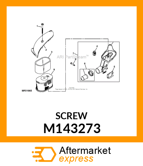 SCREW, AIR CLEANER COVER M143273