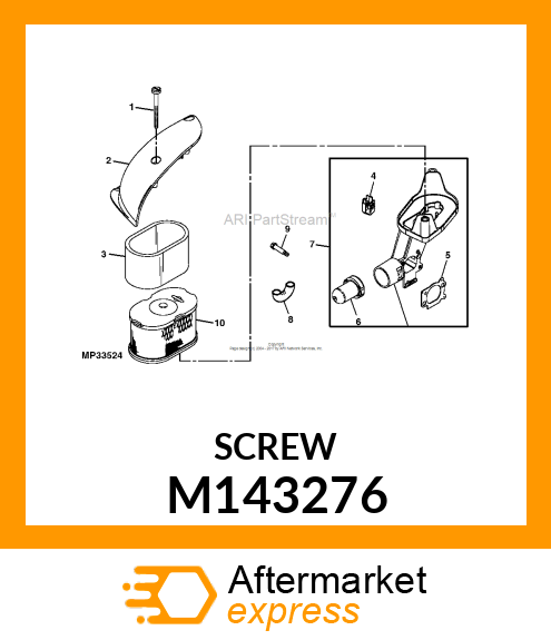 SCREW, AIR CLEANER PRIMER BASE M143276