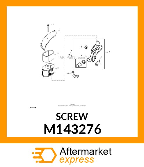 SCREW, AIR CLEANER PRIMER BASE M143276