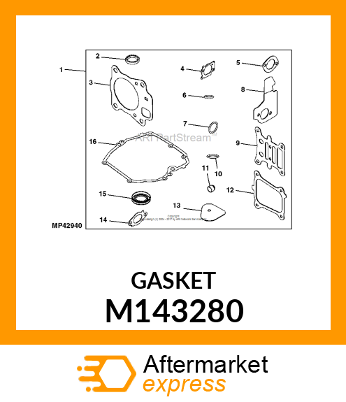 GASKET, AIR CLEANER M143280