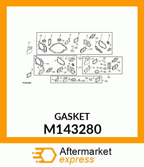 GASKET, AIR CLEANER M143280